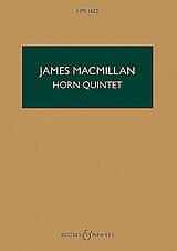 James MacMillan Notenblätter Horn Quintet