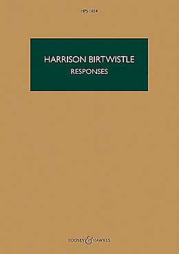 Harrison Birtwistle Notenblätter Responses