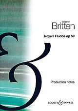 Benjamin Britten Notenblätter Noyes Fludde op. 59