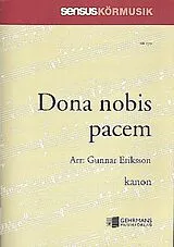 Gunnar Eriksson Notenblätter Dona nobis pacem for mixed chorus