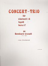 Bernhard Henrik Crusell Notenblätter Concert-trio
