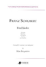Franz Schubert Notenblätter 5 Lieder