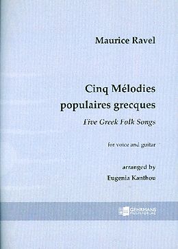 Maurice Ravel Notenblätter 5 Mélodies populaires frecques