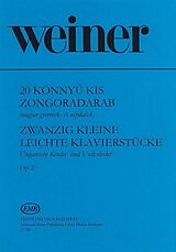 Leo Weiner Notenblätter 20 kleine leichte Klavierstücke Op.27