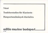 Gyula Váczi Notenblätter Tonleiterstudien für Klarinette