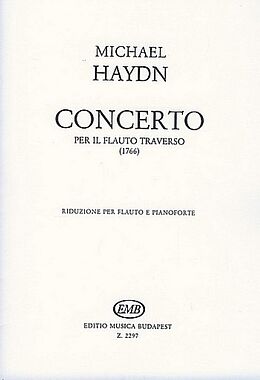 Johann Michael Haydn Notenblätter Konzert für Flöte und Orchester