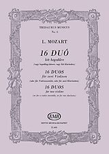 Leopold Mozart Notenblätter 16 Duos