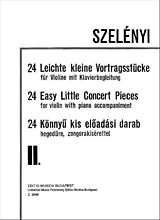 Istvan Szelenyi Notenblätter 24 leichte kleine Vortragsstücke