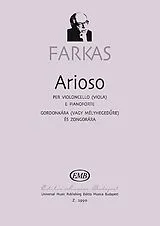 Ferenc Farkas Notenblätter Arioso für Violoncello (Viola) und klavier