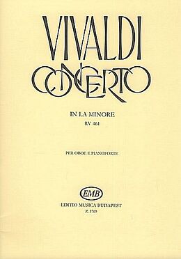 Antonio Vivaldi Notenblätter Concerto a-Moll RV461 für