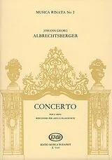 Johann Georg Albrechtsberger Notenblätter Konzert für Harfe, 2 Hörner und