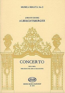 Johann Georg Albrechtsberger Notenblätter Konzert für Harfe, 2 Hörner und