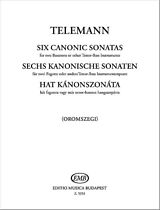 Georg Philipp Telemann Notenblätter 6 Sonaten im Kanon für 2 Fagotte