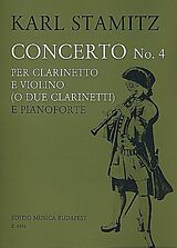 Karl Philipp Stamitz Notenblätter Konzert B-Dur Nr.4 für Klarinette