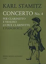 Karl Philipp Stamitz Notenblätter Konzert B-Dur Nr.4 für Klarinette