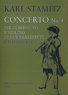 Karl Philipp Stamitz Notenblätter Konzert B-Dur Nr.4 für Klarinette