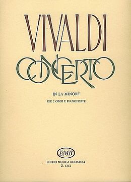 Antonio Vivaldi Notenblätter Konzert a-Moll RV536 für 2 Oboen