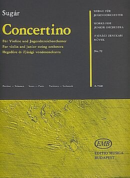 Rezsö Sugar Notenblätter Concertino für Violine und