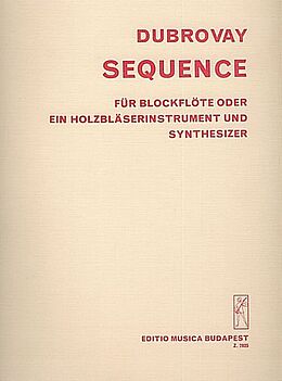 Laszlo Dubrovay Notenblätter Sequence für Blockflöte oder