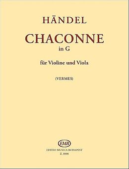 Georg Friedrich Händel Notenblätter Chaconne in G für Violine und