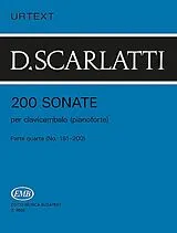 Domenico Scarlatti Notenblätter 200 Sonaten Band 4