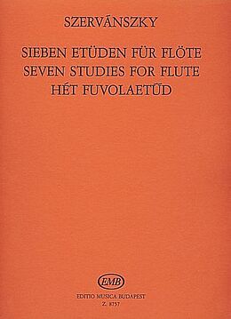 Endre Szervánsky Notenblätter 7 Etüden für Flöte solo