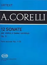 Arcangelo Corelli Notenblätter 12 sonate op. 5 parte seconde