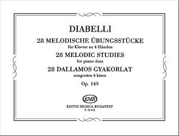 Anton Diabelli Notenblätter 28 melodische Übungsstücke op.149