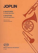 Scott Joplin Notenblätter five ragtimes for brass ensemble