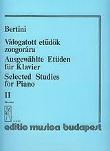 Henri Jerome Bertini Notenblätter Ausgewählte Etüden Band 2