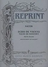 Sauer Emile Notenblätter Echo de Vienne