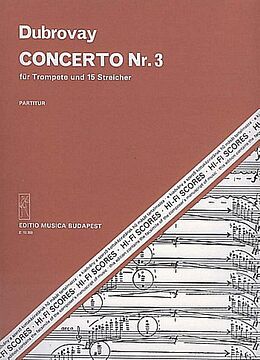 Laszlo Dubrovay Notenblätter Concerto no.3
