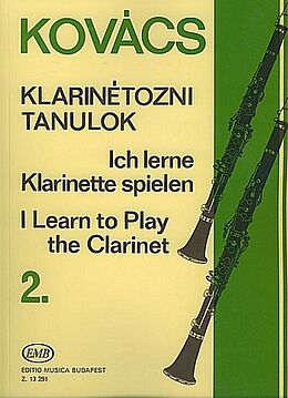Béla Kovács Notenblätter Ich lerne Klarinette spielen Band 2