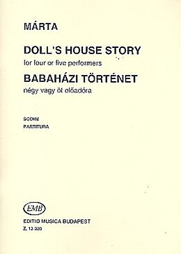 István Márta Notenblätter Dolls House Story for percussion ensemble