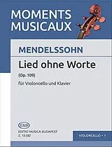 Felix Mendelssohn-Bartholdy Notenblätter Lied ohne Worte op.109 für