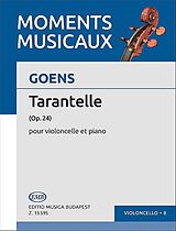 Daniel van Goens Notenblätter Tarantelle op.24 pour violonclle