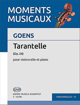 Daniel van Goens Notenblätter Tarantelle op.24 pour violonclle