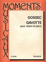 Francois Joseph Gossec Notenblätter Gavotte
