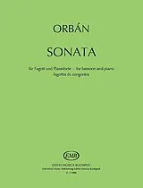 György Orbán Notenblätter Sonata for bassoon and piano
