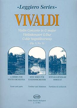 Antonio Vivaldi Notenblätter Konzert G-Dur op.3,3 für