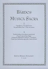 Lajos Bardos Notenblätter Musica Sacra Serie 1 Band 3 Gesänge für