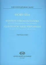 Balázs Horváth Notenblätter Quintet for 3 performers for