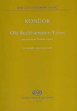 Adam Kondor Notenblätter Old Bockhampton tunes for female voice and violin