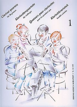  Notenblätter Klarinettenquartette für Anfänger Band 1