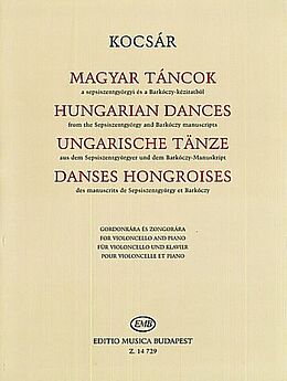 Miklos Kocsar Notenblätter Ungarische Tänze für Violoncello