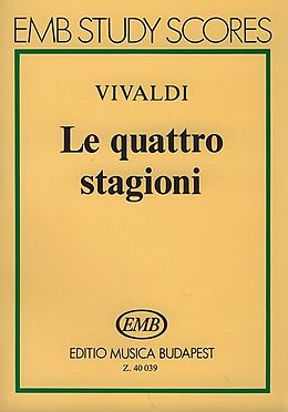 Antonio Vivaldi Notenblätter Le quattro stagioni Study score