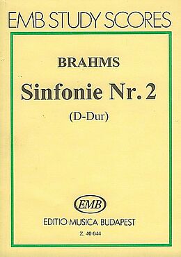 Johannes Brahms Notenblätter Symphony in D Major no.2 for orchestra