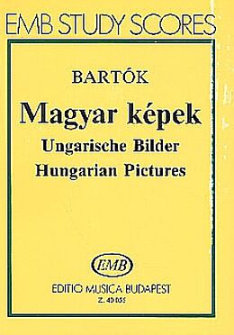 Béla Bartók Notenblätter Ungarische Bilder