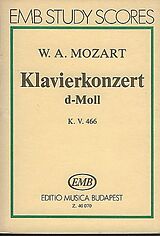 Wolfgang Amadeus Mozart Notenblätter Concerto in d Minor KV466 for piano
