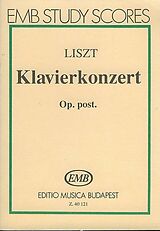 Franz Liszt Notenblätter Klavierkonzert Es-Dur Taschenpartitur